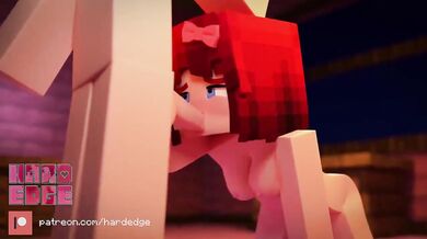 Hardcore Blowjobs with the Blocky Brick Dildo