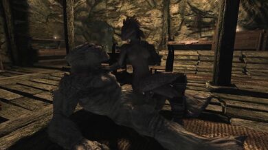 Satisfying the Argonians Horny Troll: Skyrim