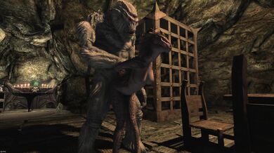 Satisfying the Argonians Horny Troll: Skyrim