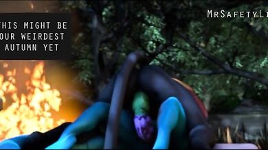 Bea and Mr Safety Lion have a wild sexual encounter in the back of Mae Borrowskis car