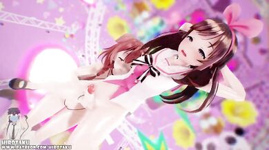Virtual Tube Stars: Kizuna AI X Korone Inugami ???? Futanari session????