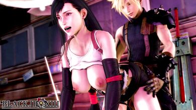 Clouds X Marks the Spot as Tifa Falls for BlackJRXIII