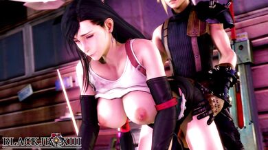 Clouds X Marks the Spot as Tifa Falls for BlackJRXIII
