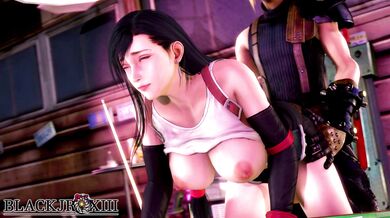 Clouds X Marks the Spot as Tifa Falls for BlackJRXIII