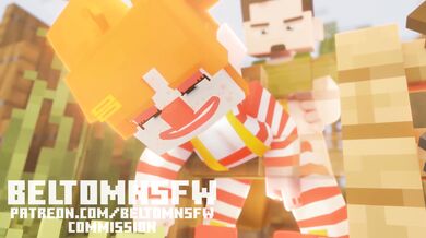 Minecraft - Clown Stuck in Fence (Beltom NSFW)