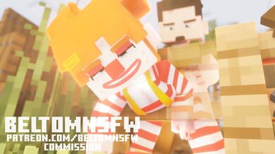 Minecraft - Clown Stuck in Fence (Beltom NSFW)