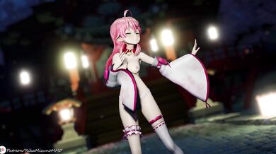 Virtual Babe Rendezvous - Sakura Miko, the Sensual Dancing Priestess in Gokuraku Jodo