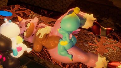 Sexy deer-girl Chao is on fire with her futa lover!