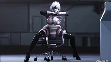 Hentai Porn: The Adventures of 2B and the Shrunkened 9s