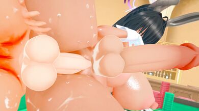 Sanae and Karin are fucking (female on female alternative)