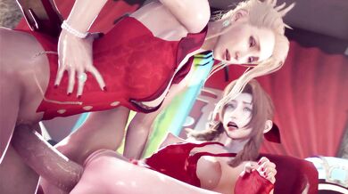 Scarlet and Aerith: Black Jr Xiiis Ultimate Hentai Adventure!