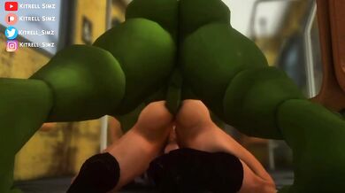 The Incredible Hulk loves Americas behind!