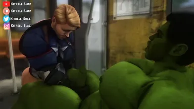 The Incredible Hulk loves Americas behind!
