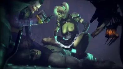 Harley Quinn Fucks Batman While Joker Films It - The Cunnysseur
