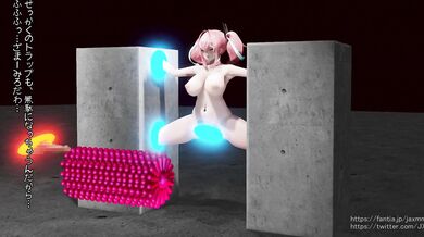 This is what happened when Futanari Bremerton was playing in the warp hole