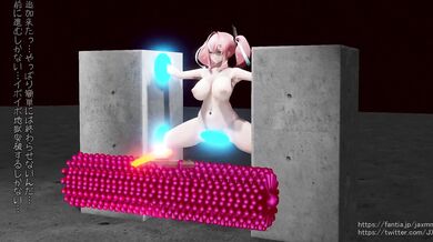 This is what happened when Futanari Bremerton was playing in the warp hole