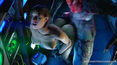 Jill Valentine meets the Tyrant (Outfit RE3) in a Sexual Encounter with Mattdarey91 SFM