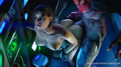 Jill Valentine meets the Tyrant (Outfit RE3) in a Sexual Encounter with Mattdarey91 SFM