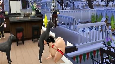 Thirsty Latina Seeks Dog Cock