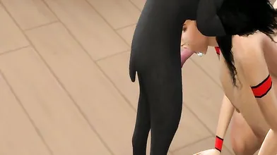 Thirsty Latina Seeks Dog Cock