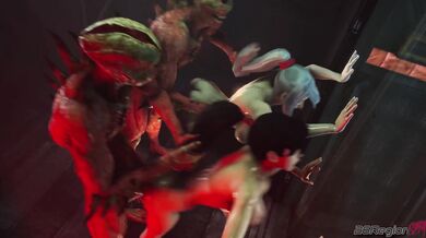 Watch as Sarah Bryant and Momiji face off against demonic forces in this 26 region SFM hentai video