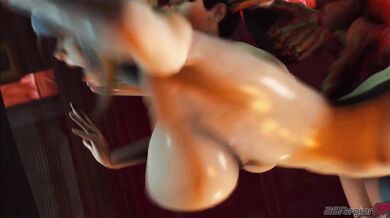 Watch as Sarah Bryant and Momiji face off against demonic forces in this 26 region SFM hentai video