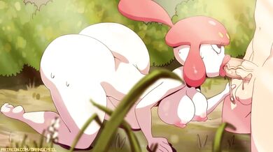 Eating Medichams juicy fruit while receiving a passionate blowjob, with the orange peel lying on the bedside