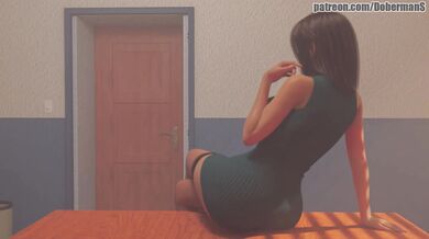 Ms Linda Loves to Teach, But She Also Loves to Cum! (Part 3) [Doberman Studio]