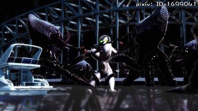 The Ultimate Battle of Tentacles vs the Superheroine!