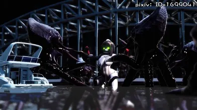 The Ultimate Battle of Tentacles vs the Superheroine!