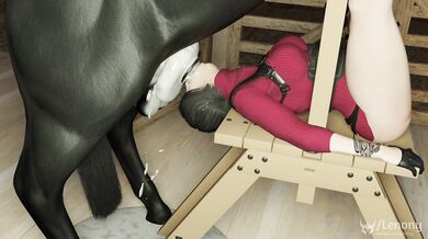 Sweet Horse Cream: Ada and Lenonys Hot Throat Adventure