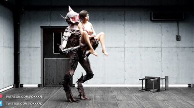 Ellie Langford gets possessed by Demogorgan and fucks the loop in an endless orgasmic ride