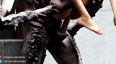 Ellie Langford gets possessed by Demogorgan and fucks the loop in an endless orgasmic ride