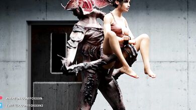 Ellie Langford gets possessed by Demogorgan and fucks the loop in an endless orgasmic ride