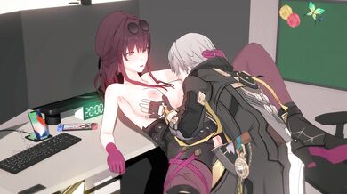 ---------------------------------------------------------- Anal busty Kafka has a raunchy fuck session on the table