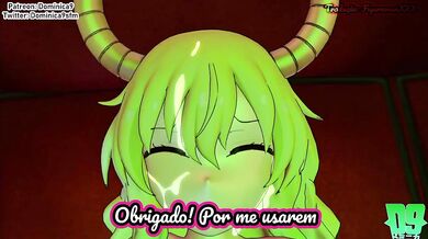 In the Lucoa Gangbang 3, three guys are having a great time at a club in Brazilian Portuguese translation