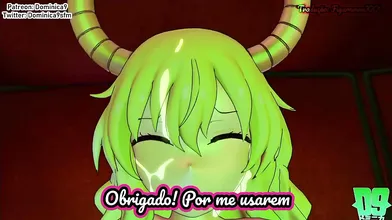 In the Lucoa Gangbang 3, three guys are having a great time at a club in Brazilian Portuguese translation