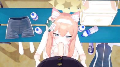 Watch as Mari takes Chriss dick in her mouth and starts sucking it like a pro She doesnt stop until shes swallowed every drop of his sweet cum!