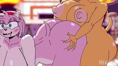 Rebecca and Sarah have a threesome with their boyfriend