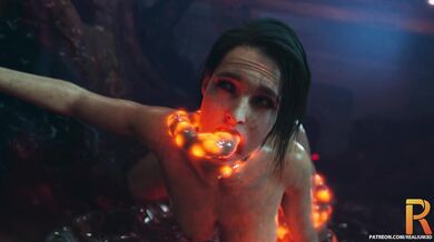 Porn star Jill is taken by the tentacles of a giant octopus in this erotic hentai fantasy