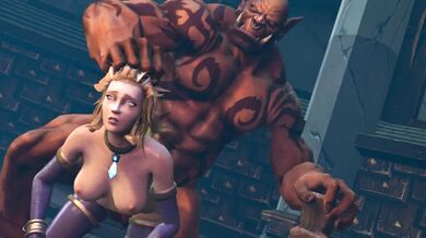 Warcraft: Garrosh and Jainas Hot Sex Adventure in Doggy Style