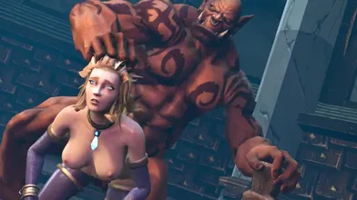 Warcraft: Garrosh and Jainas Hot Sex Adventure in Doggy Style