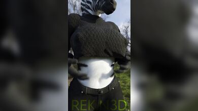 Sexy Zebra Stripes and Bouncing Tits: Rekin3Ds Hentai Adventure!