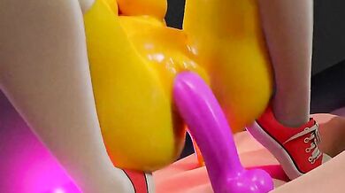 Beetle Bags Simpsons Riding a Dildo 3D: Marges Sexual Adventures