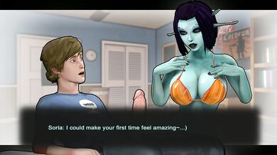 Watch as these sexy students take a dip in the pool during Summer Daze, but what happens when they decide to get naughty underwater?