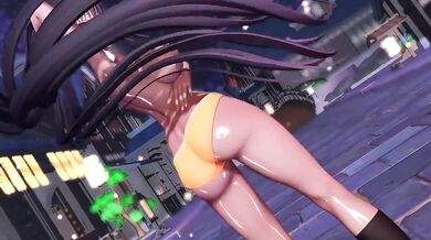 Karin Kakutate from MMD gets naughty with a sweet treat in Chocolate Cream