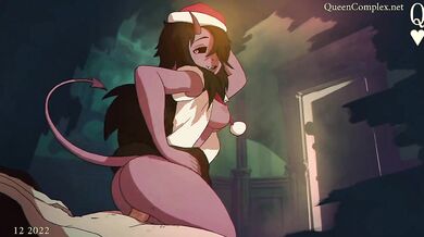 Watching this sexy MILF get fucked by Santa Claus on Christmas Eve will give you a huge Queen Complex