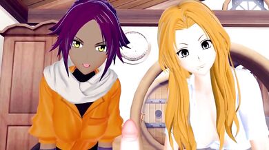 The POV of Bleachs Yoruichi Shihouin, Rangiku Matsumoto and herself in a hot threesome that left them all breathless