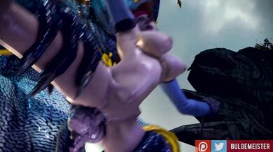 Master of the Lizards: Jessica Raspberry Taken by a Reptile-Like Rod