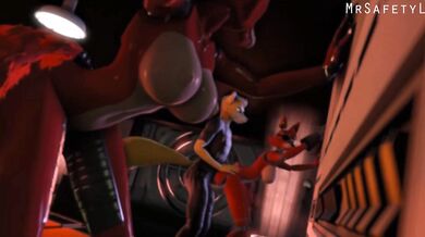 The Twisted Adventures of Mr Safety Lion and Foxy the FNAF Guard